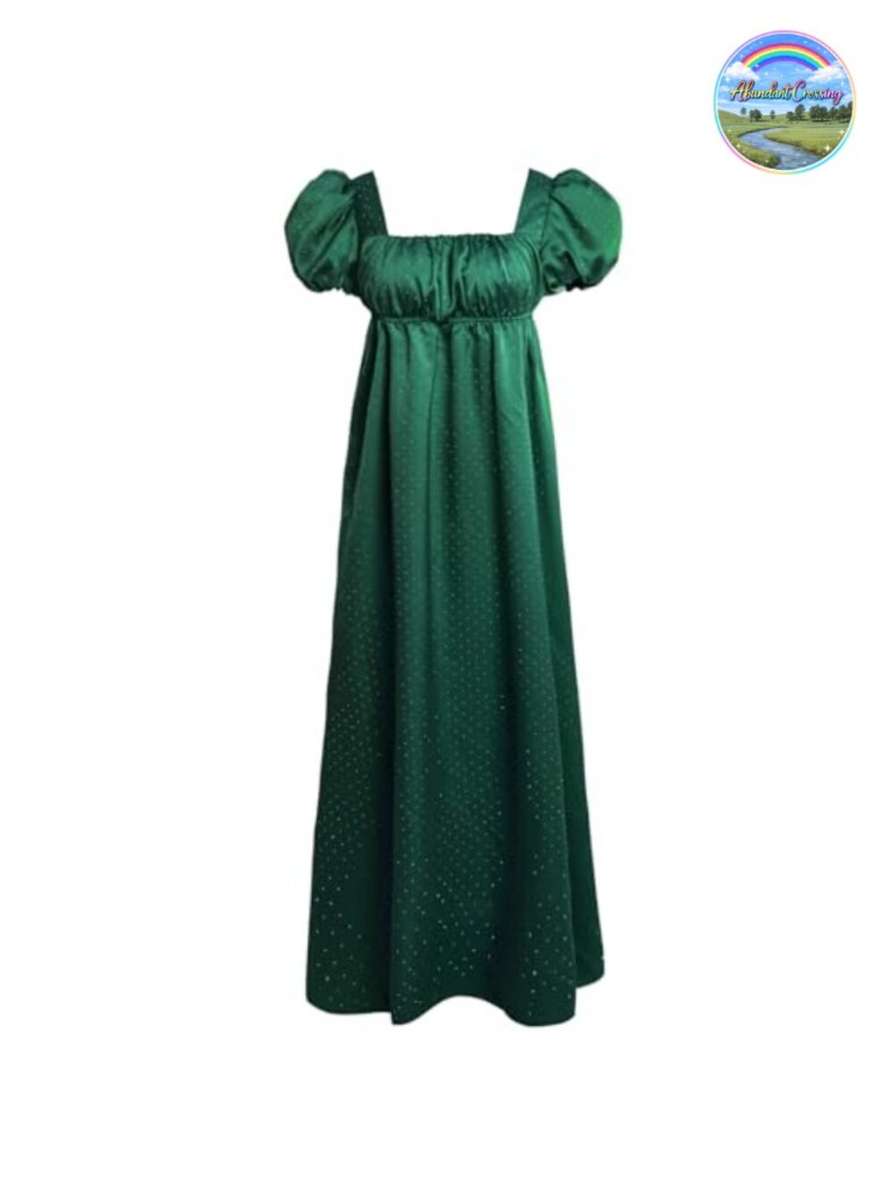 Luxurious Rhinestone Satin Regency Victorian Ball Gown